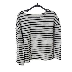 Madewell Lux Long Sleeve Striped Top- Large